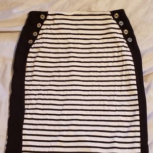 Black and white skirt
